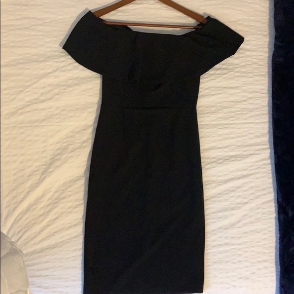 DYNAMITE RUFFLE OFF THE SHOULDER DRESS - Picture 2 of 3